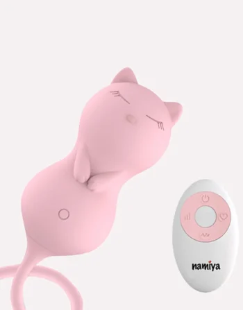 KisToy Young Paula Cat-Shaped Remote-Controlled Vibrating Egg
