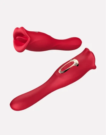 LM Biting Mouth Vibrating Tongue Clit Stimulator G-spot Vibrator
