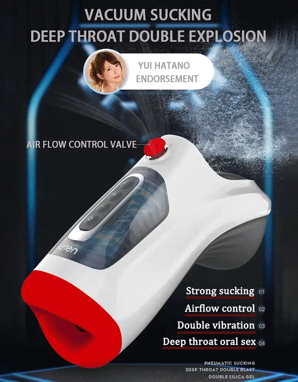 Leten Air Control Vacuum Sucking Blowjob Male Masturbation Cup