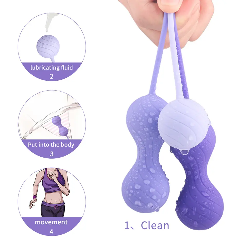 S-Hande ALICE Silicone Kegel Exercise Ben Wa Balls Set