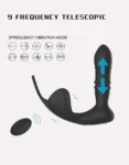 Samurai Beads 9 Thrusting Anal Prostate Massager with Remote & Cock Ring 1